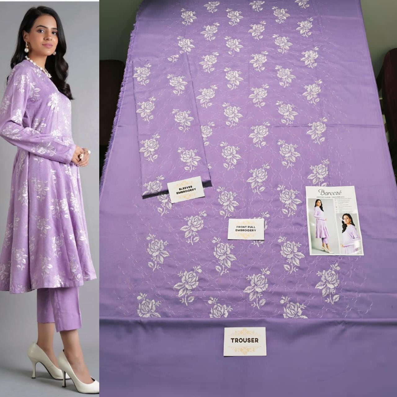 2 PC DHANAK EMBROIDERED