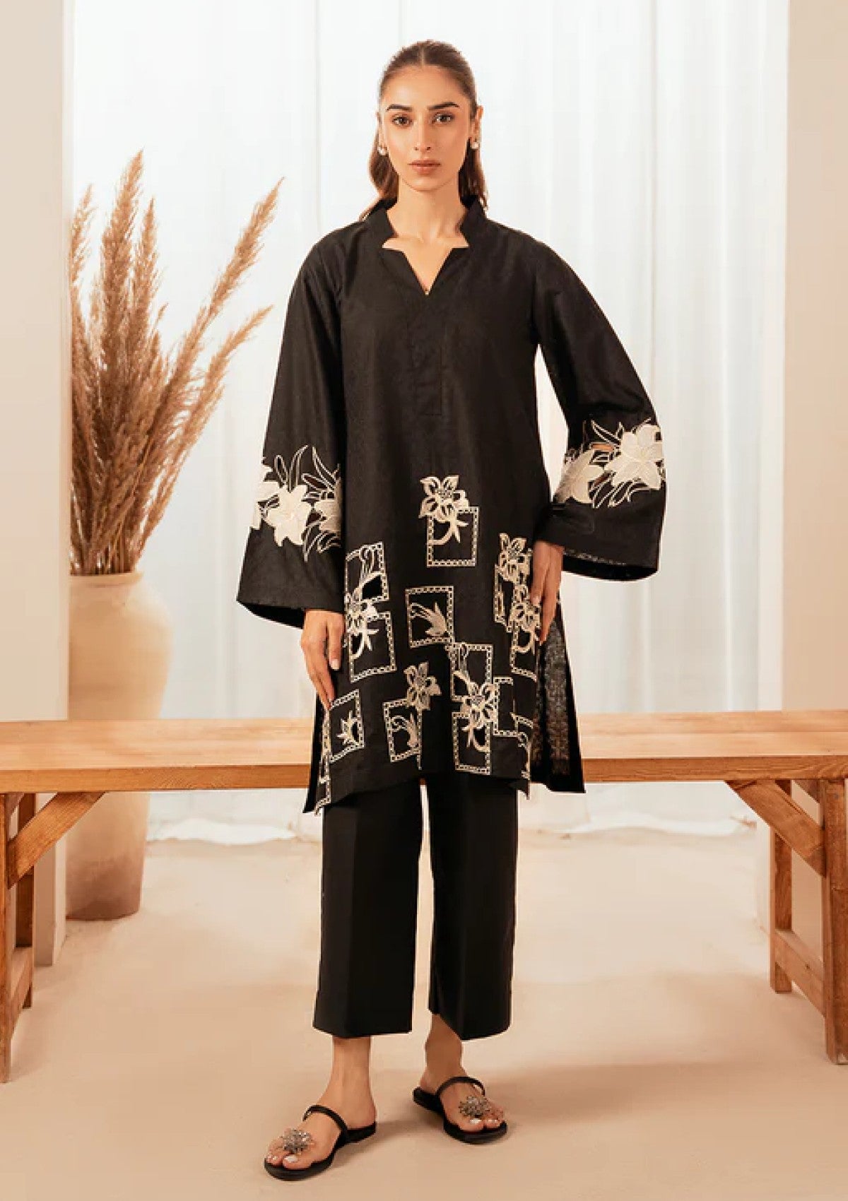 2 PC DHANAK EMBROIDERED