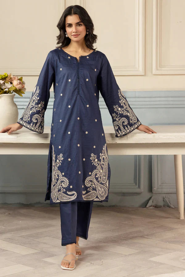 2 PC DHANAK EMBROIDERED