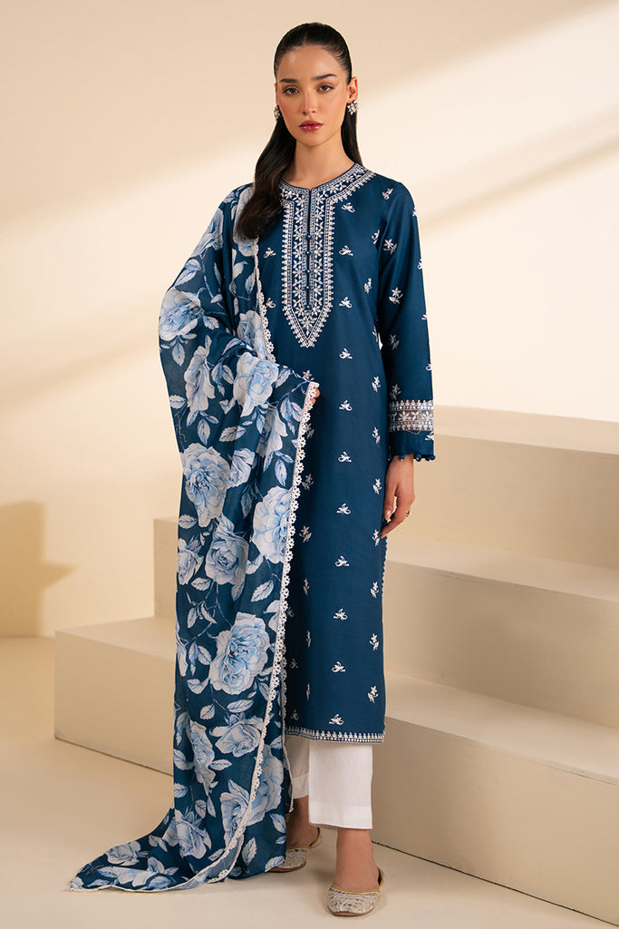 3PC DHANAK EMBROIDERED