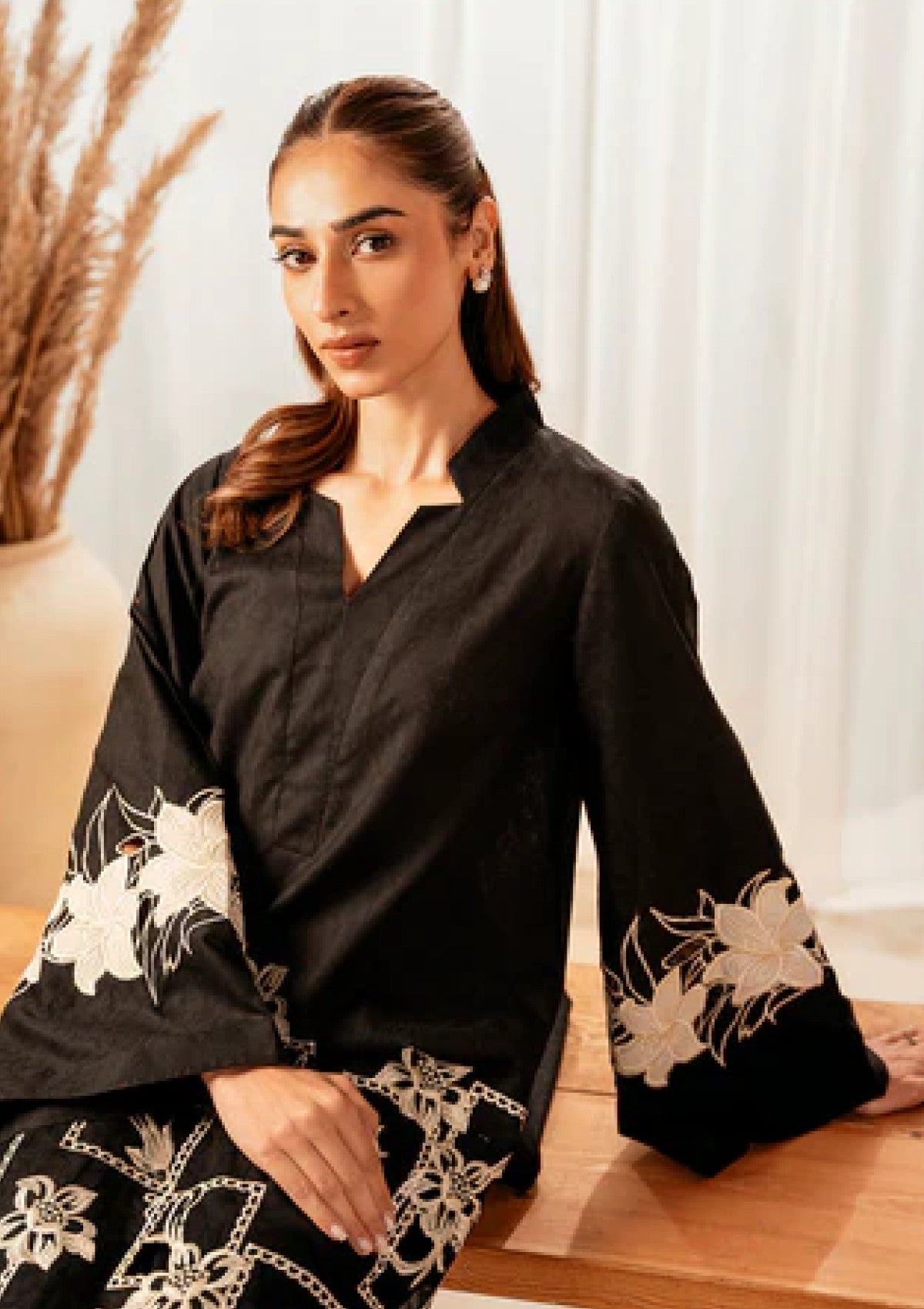 2 PC DHANAK EMBROIDERED