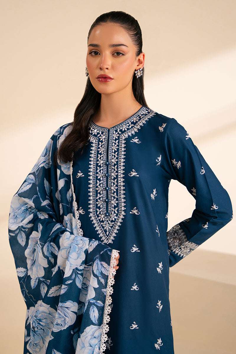 3PC DHANAK EMBROIDERED