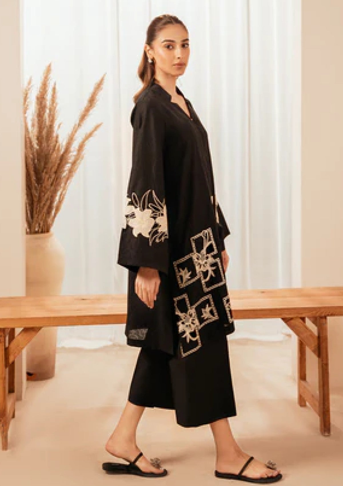 2 PC DHANAK EMBROIDERED