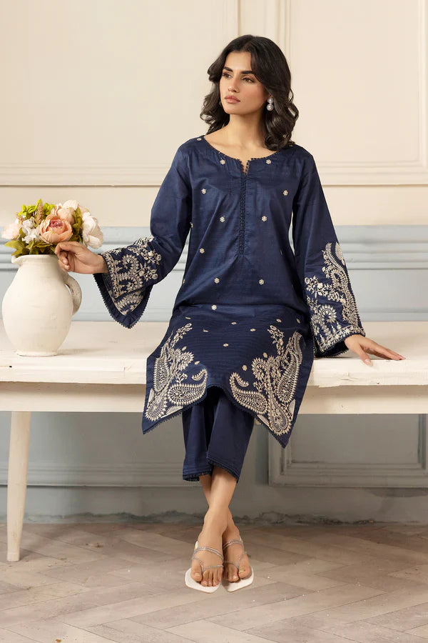 2 PC DHANAK EMBROIDERED