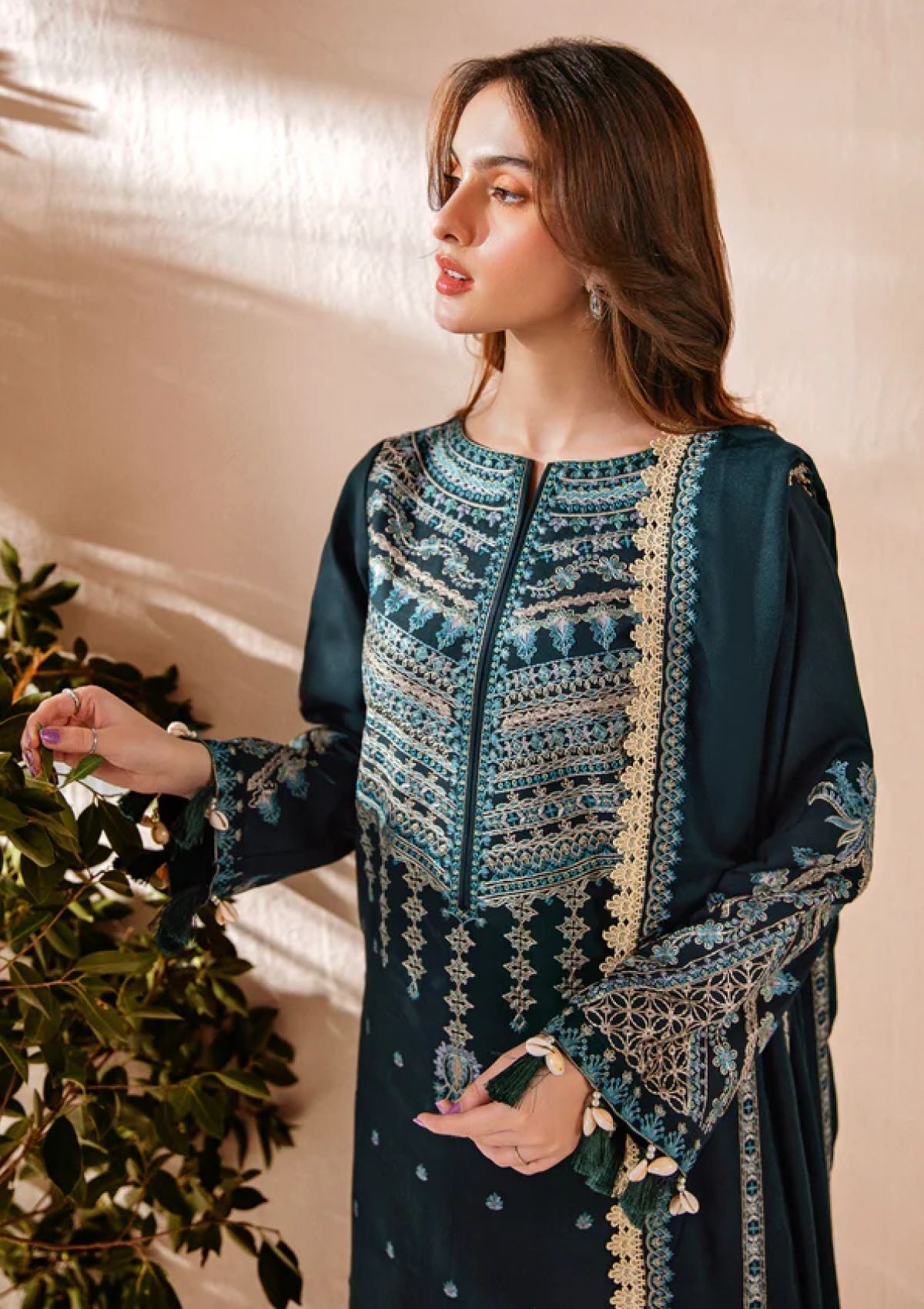 3 PC FLORENT DHANAK EMBROIDERED