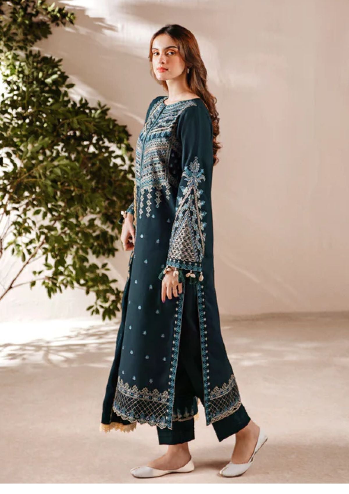 3 PC FLORENT DHANAK EMBROIDERED