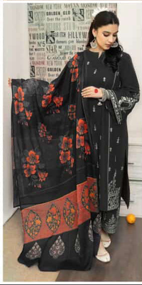 3 PC DHANAK EMBROIDERED