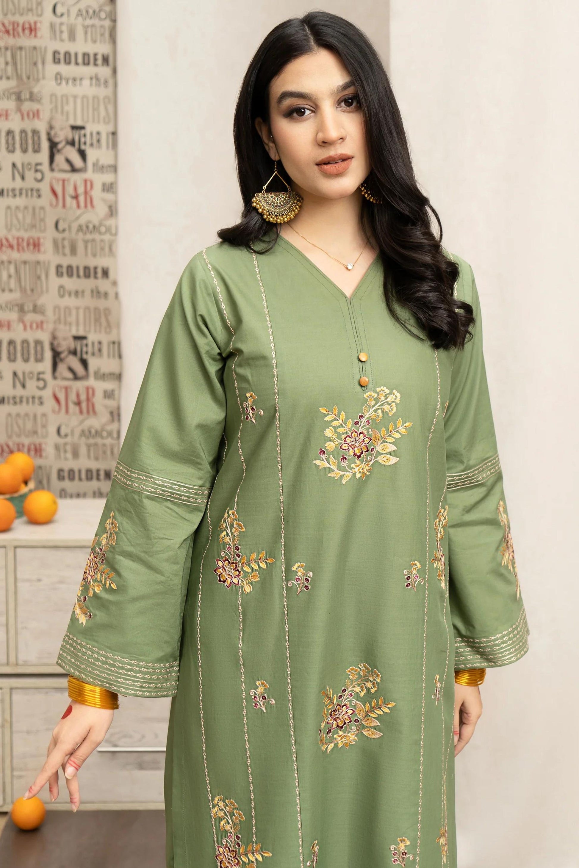 3 PC DHANAK EMBROIDERED