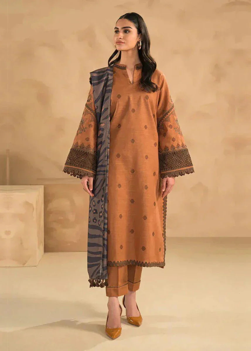 3 PC DHANAK EMBROIDERED