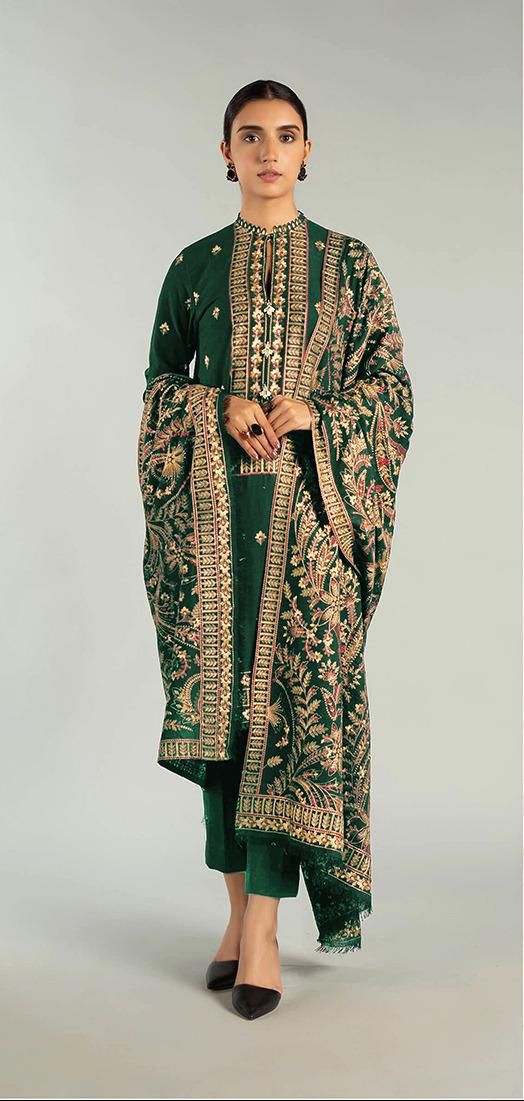 3 PC LUXURY DHANAK EMBROIDERED