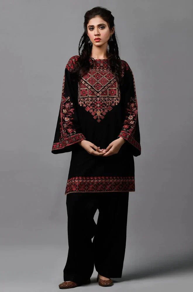 2 PC LAWN HEAVY EMBROIDERED