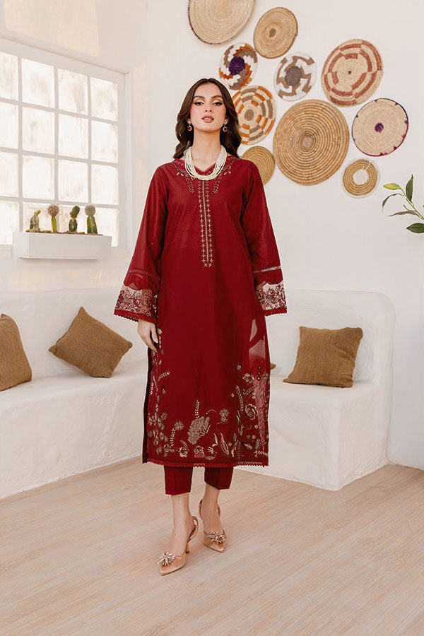 2 PC DHANAK EMBROIDERED
