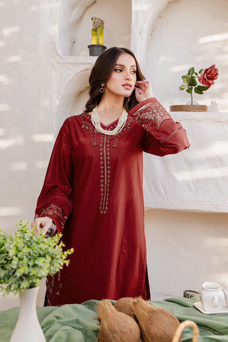 2 PC DHANAK EMBROIDERED