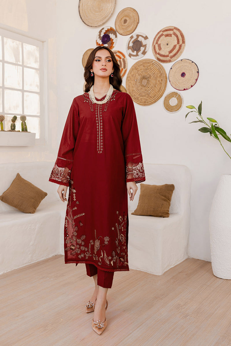 2 PC DHANAK EMBROIDERED