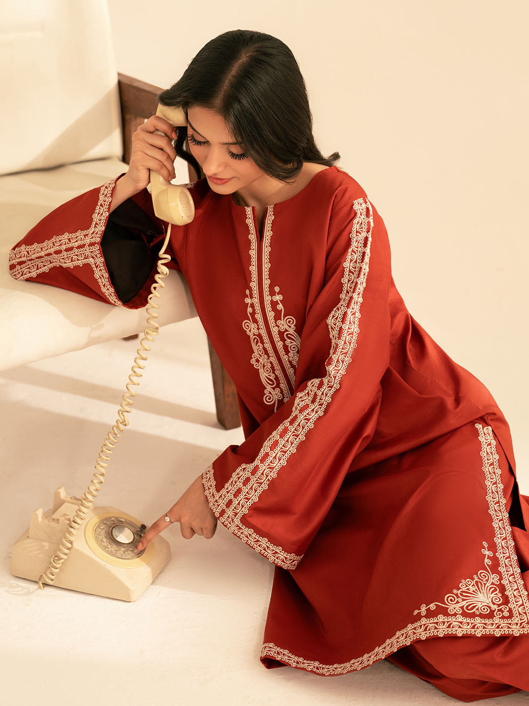 2 PC DHANAK EMBROIDERED