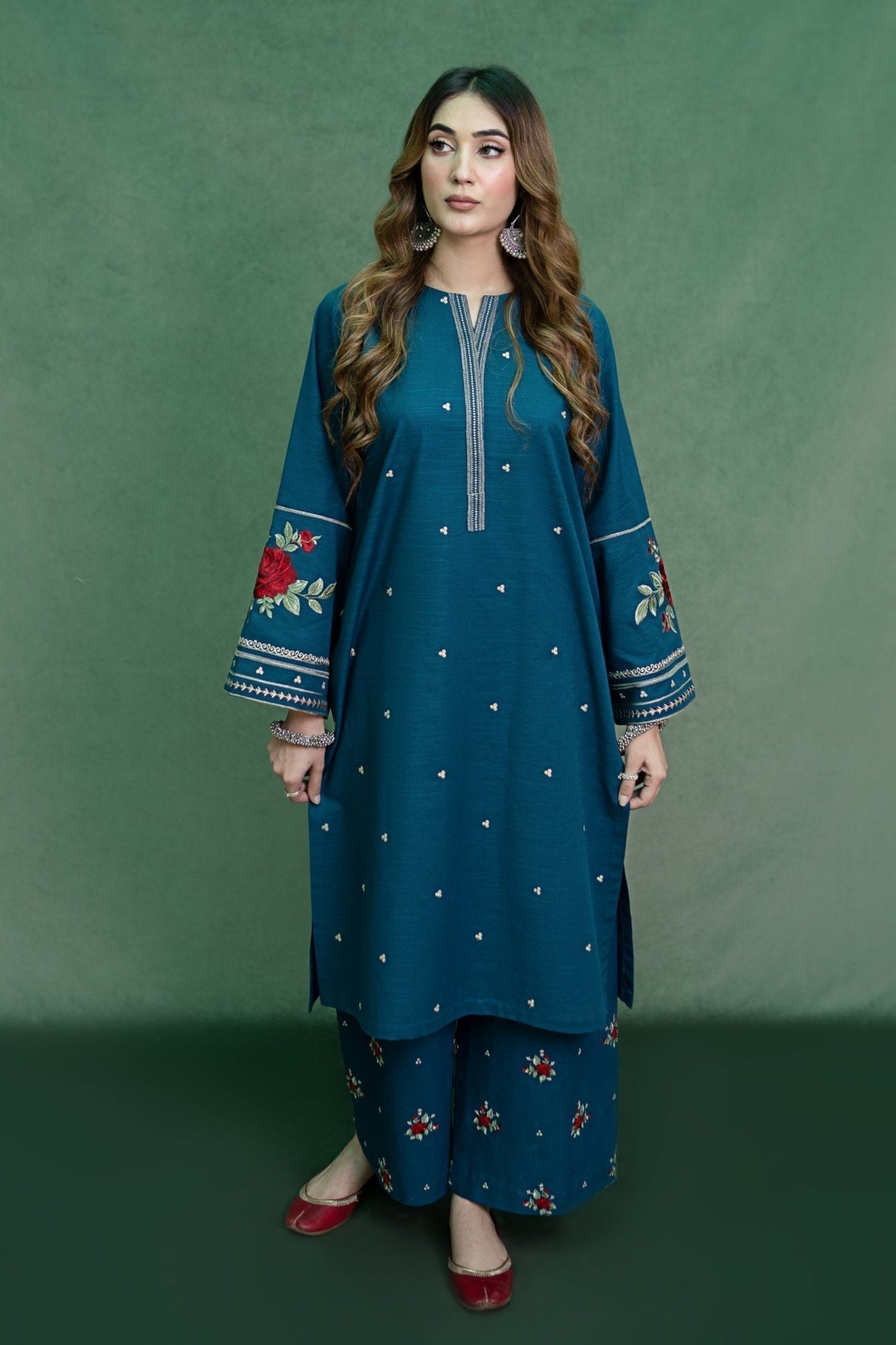 2 PC DHANAK LAWN EMBROIDERED