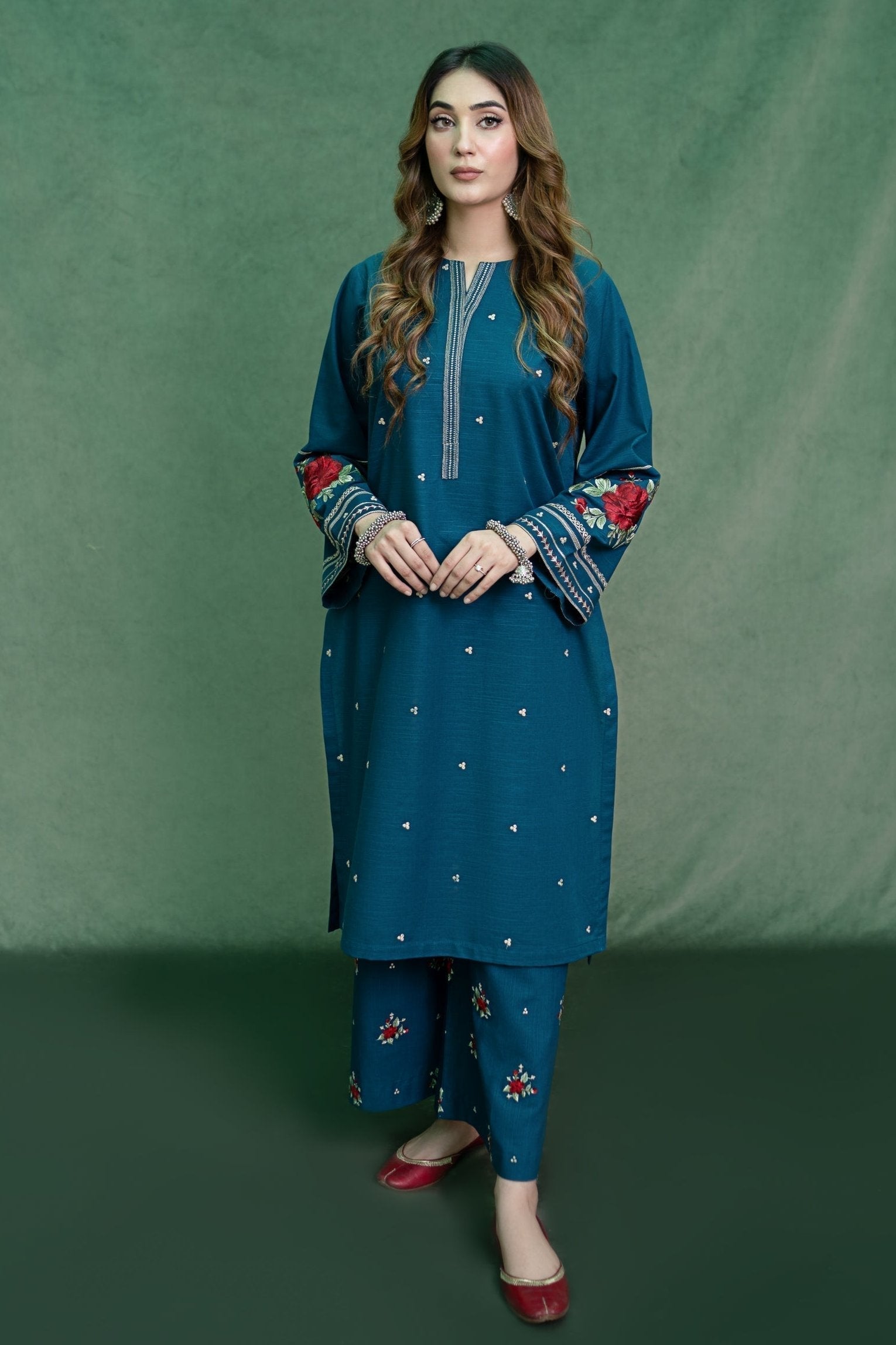 2 PC DHANAK LAWN EMBROIDERED
