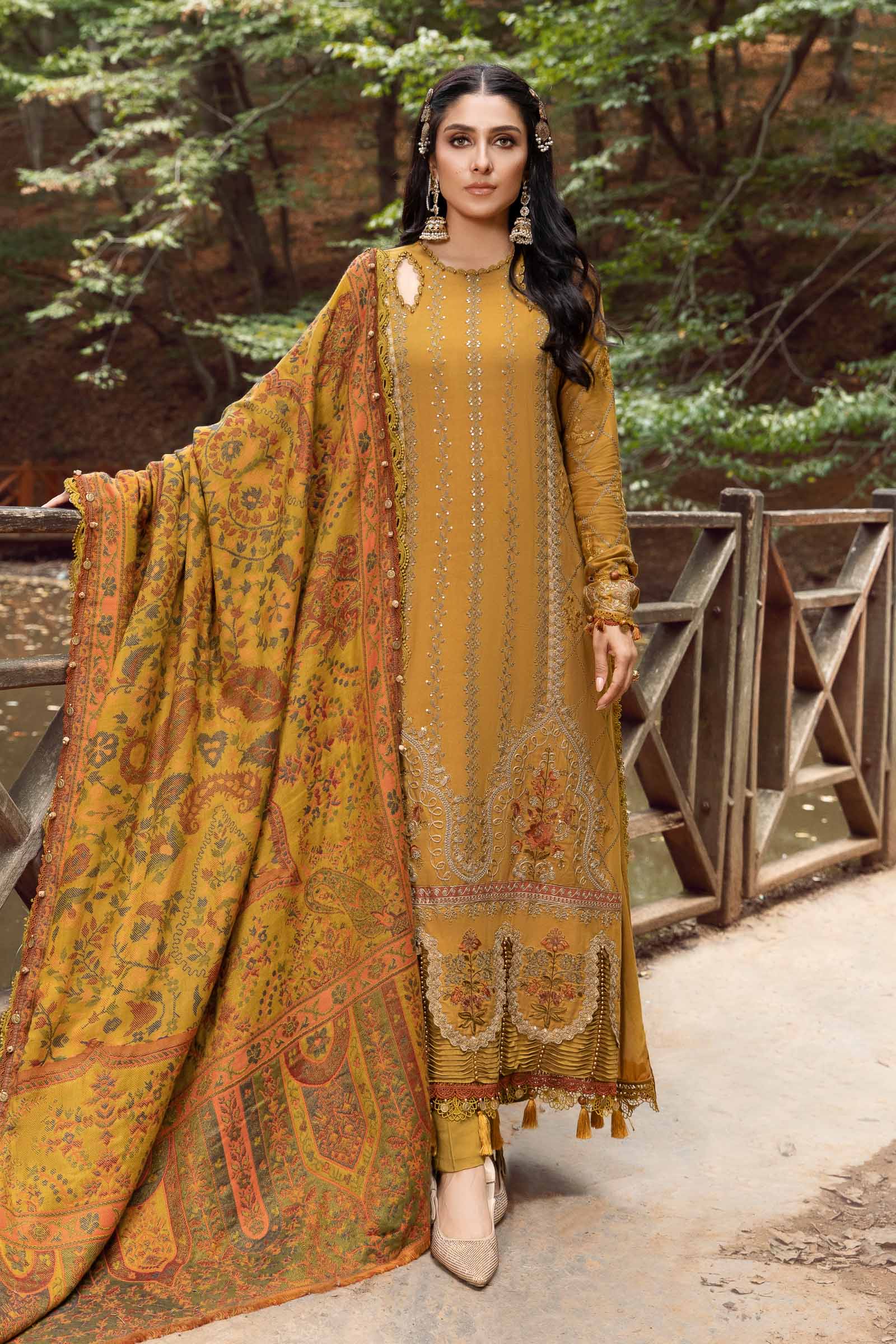 3 PC EMBROIDERED DHANAK