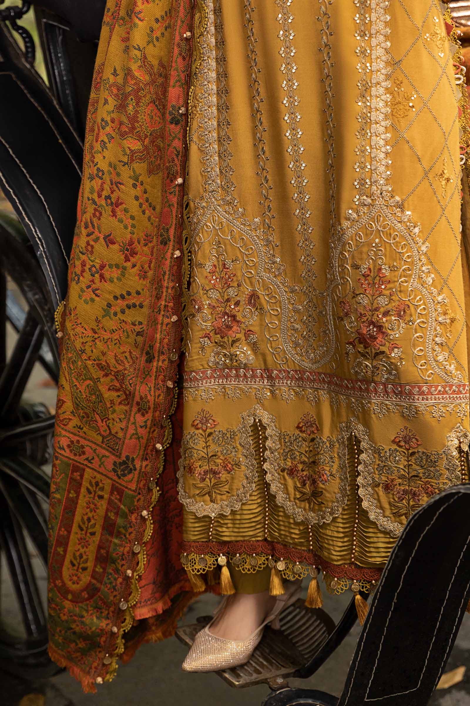 3 PC EMBROIDERED DHANAK