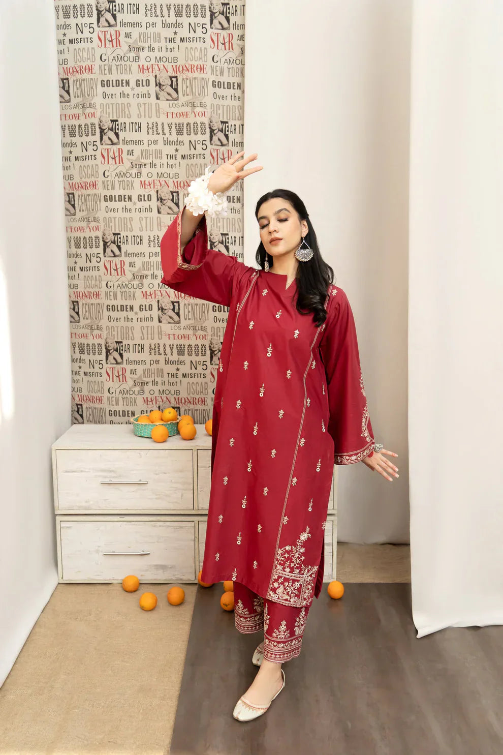 3 PC DHANAK EMBROIDERED