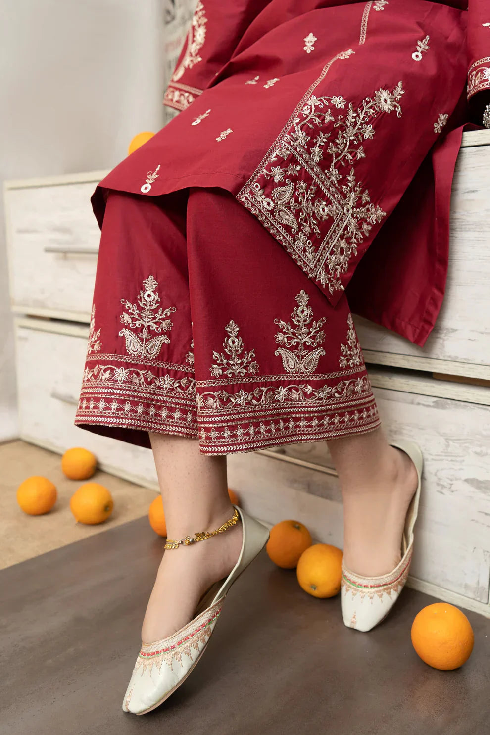3 PC DHANAK EMBROIDERED