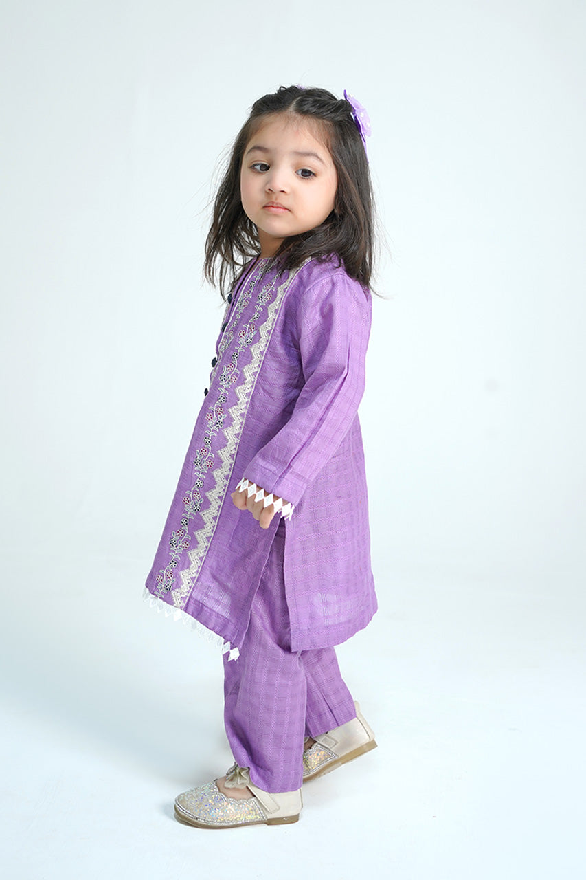 Kids 2-Piece Embroidery Suit