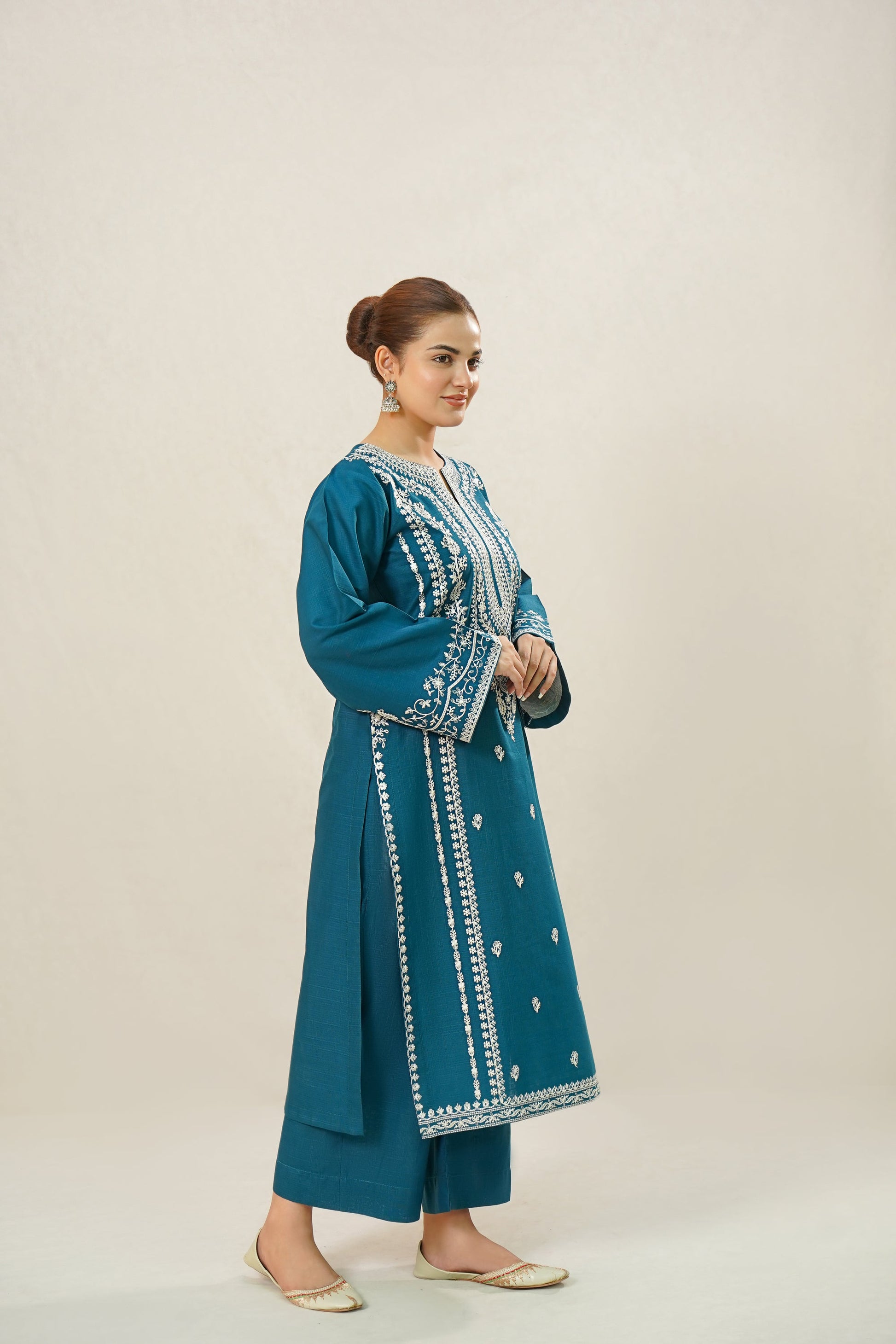 2 PC DHANAK EMBROIDERED