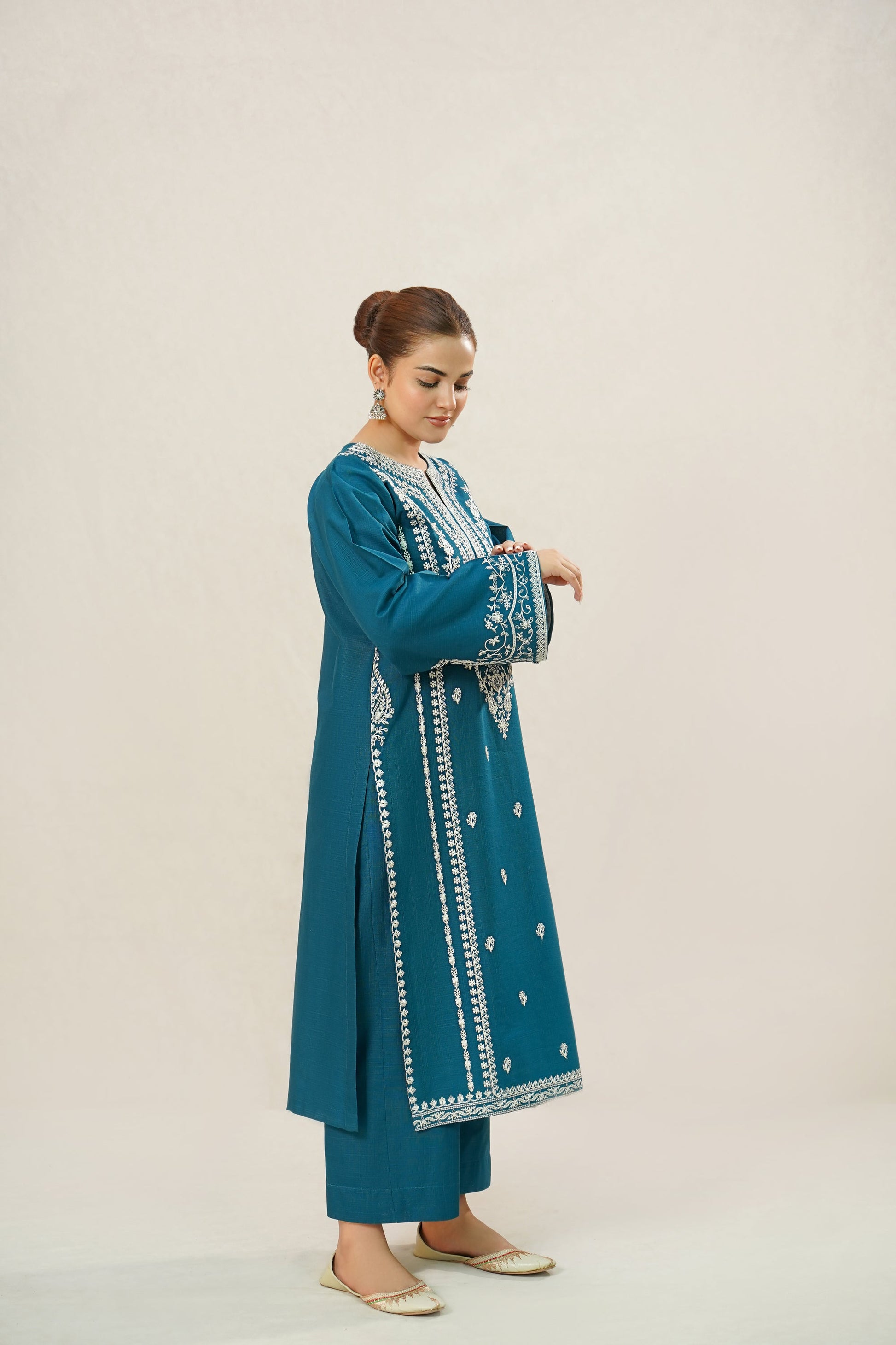 2 PC DHANAK EMBROIDERED