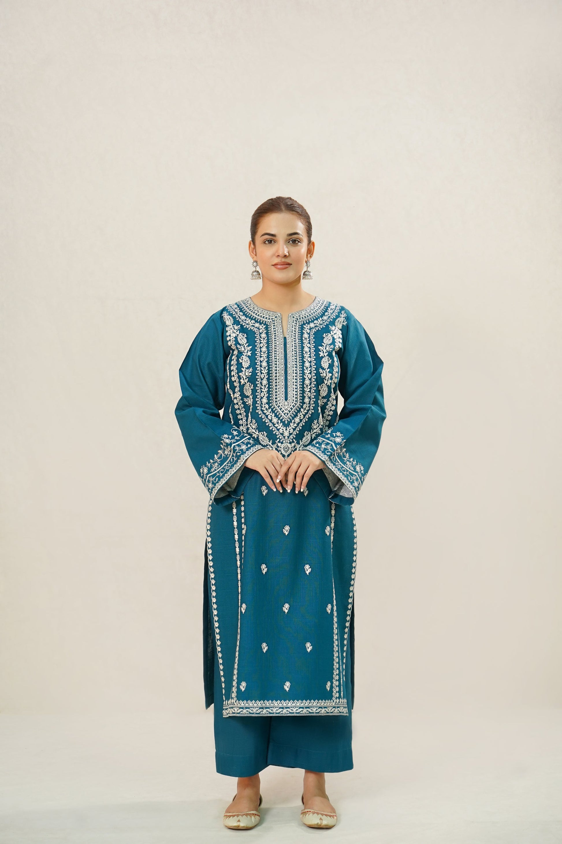 2 PC DHANAK EMBROIDERED