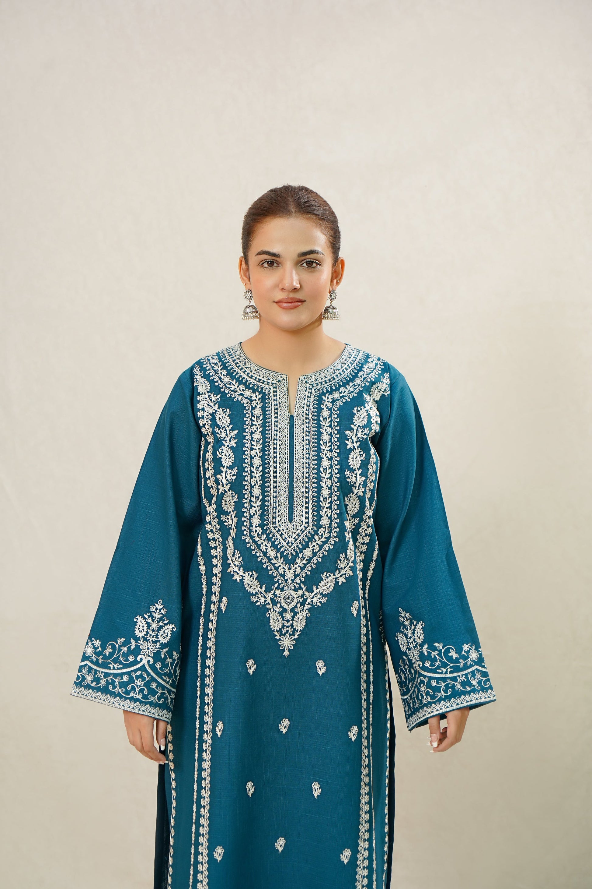 2 PC DHANAK EMBROIDERED