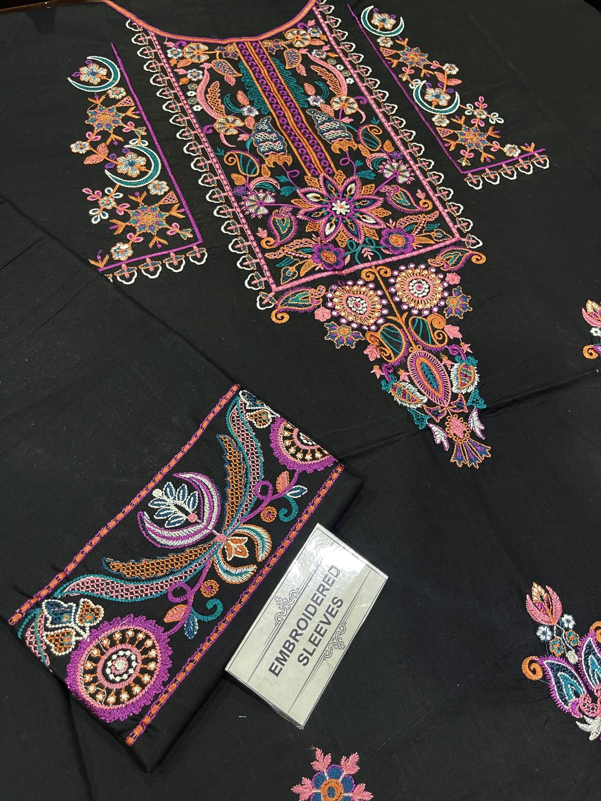 2 PC DHANAK EMBROIDERED