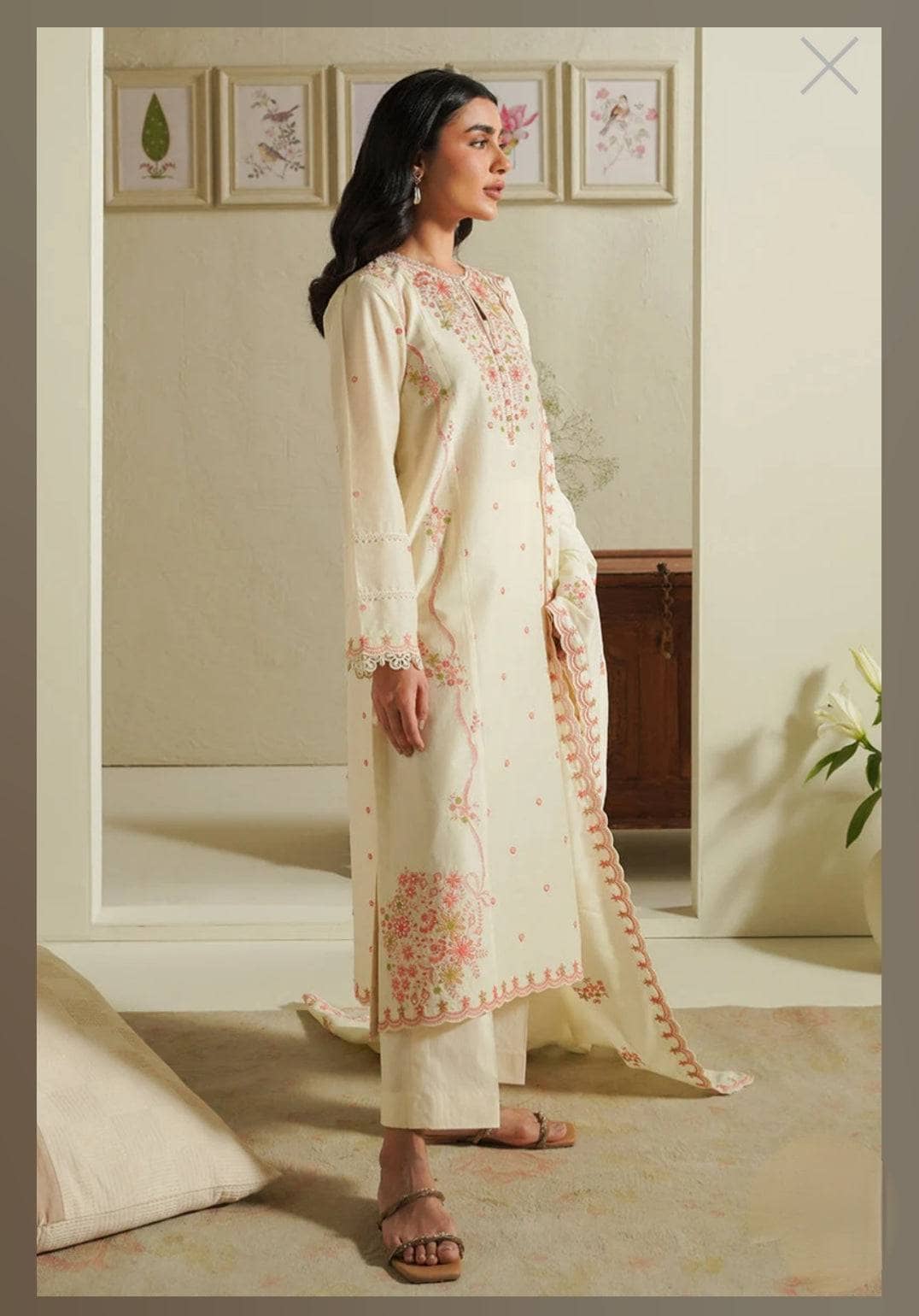 3 PC DHANAK EMBROIDERED LAWN