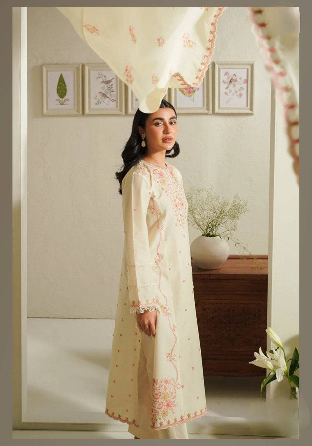 3 PC DHANAK EMBROIDERED LAWN