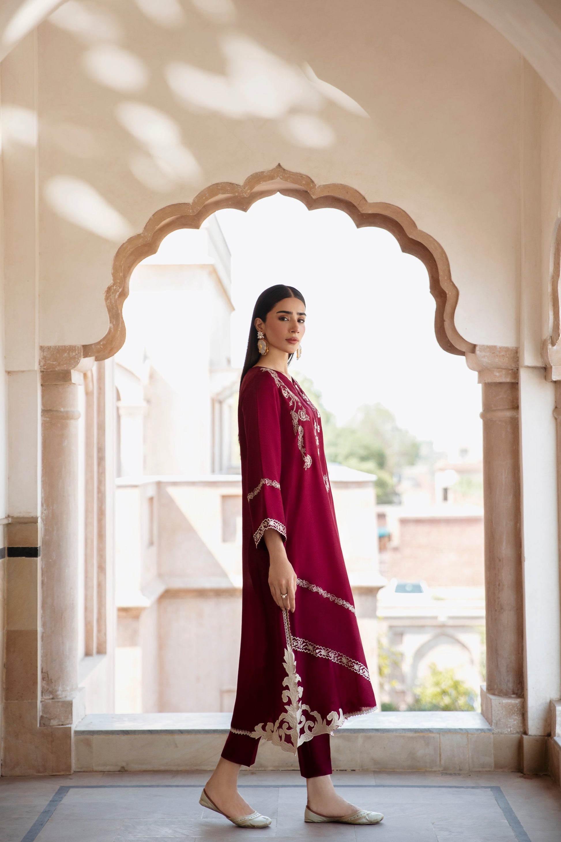 2 PC DHANAK EMBROIDERED