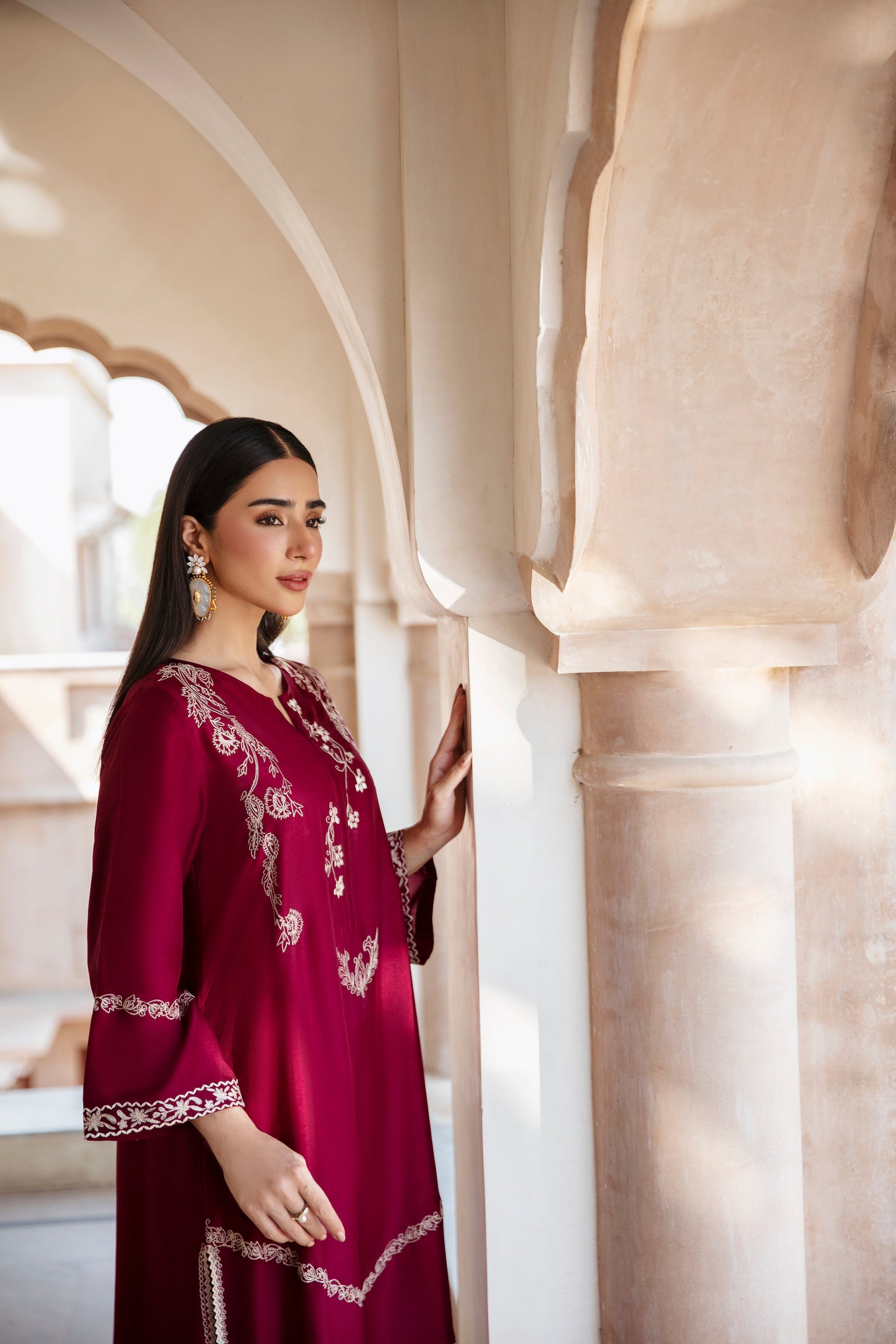 2 PC DHANAK EMBROIDERED