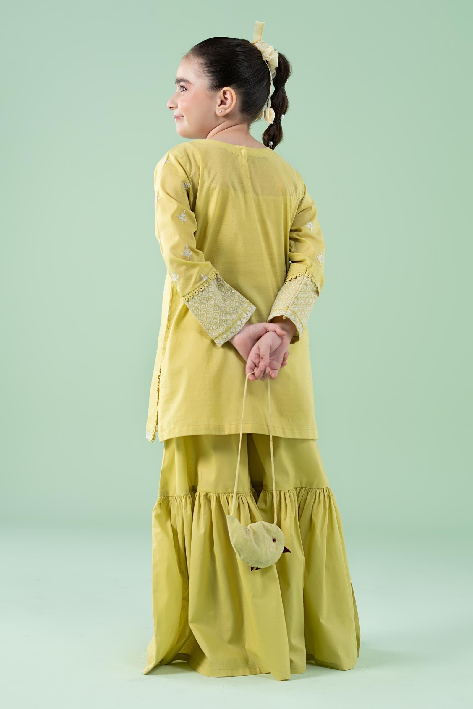 Kids 2 Piece Embroidered Dobby Suit