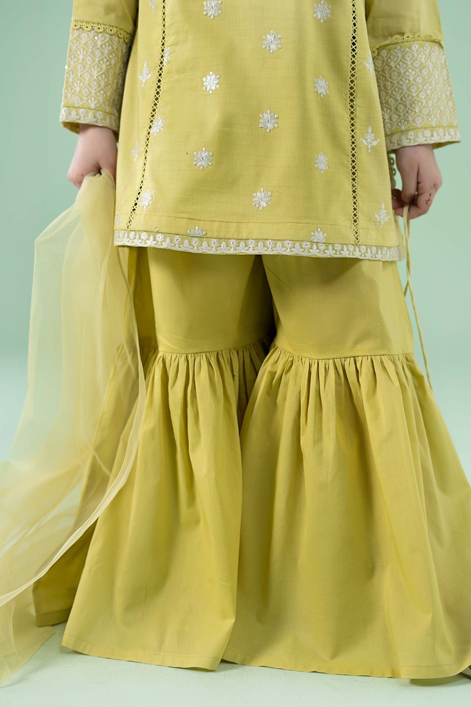 Kids 2 Piece Embroidered Dobby Suit