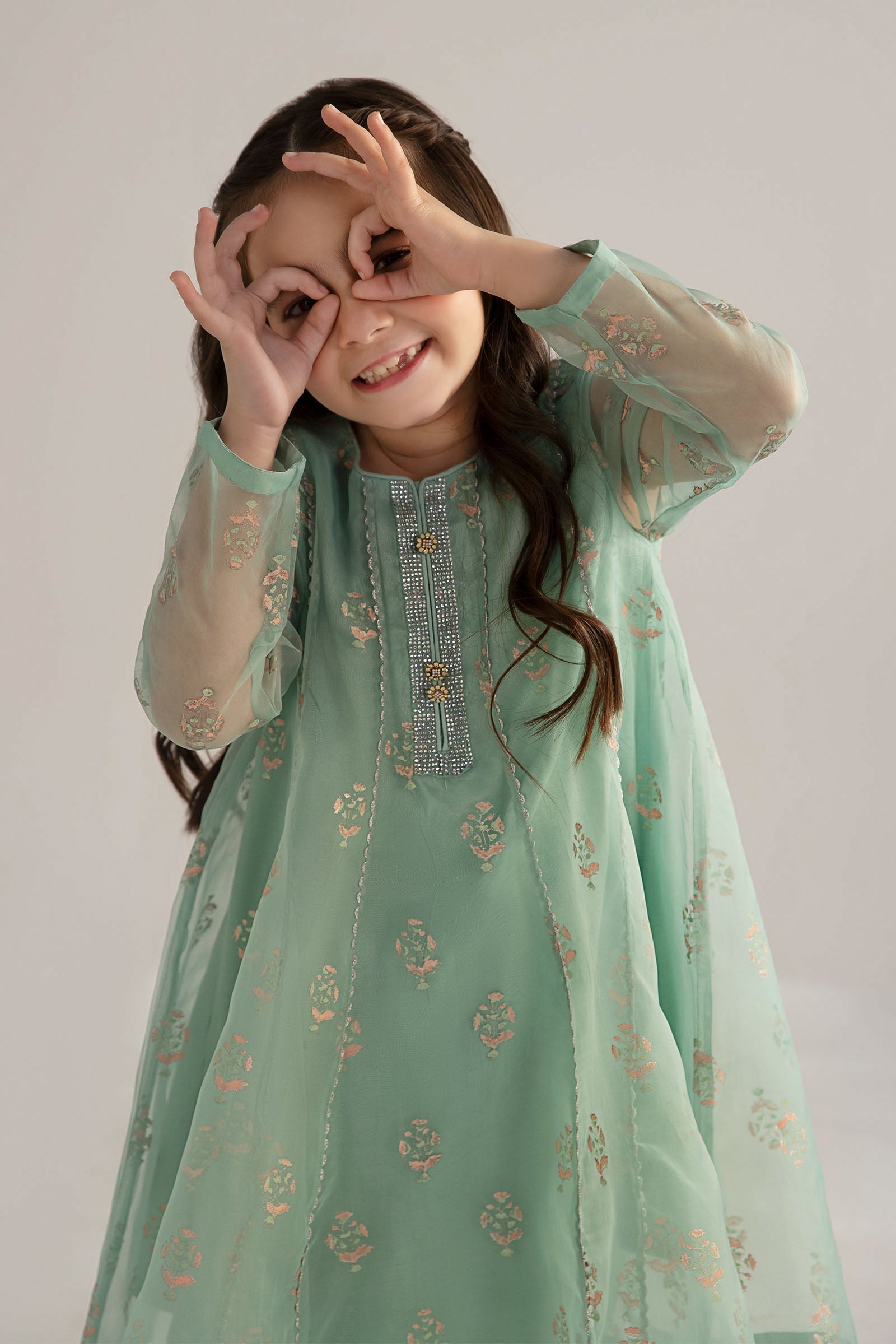 Kids 2-Piece Embroidery Suit