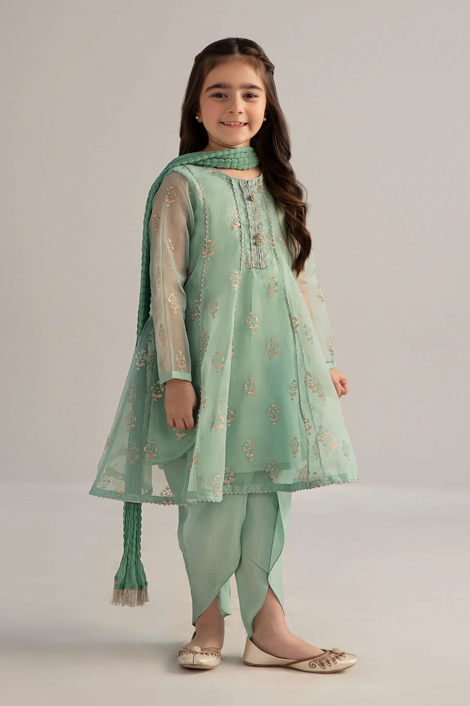 Kids 2-Piece Embroidery Suit