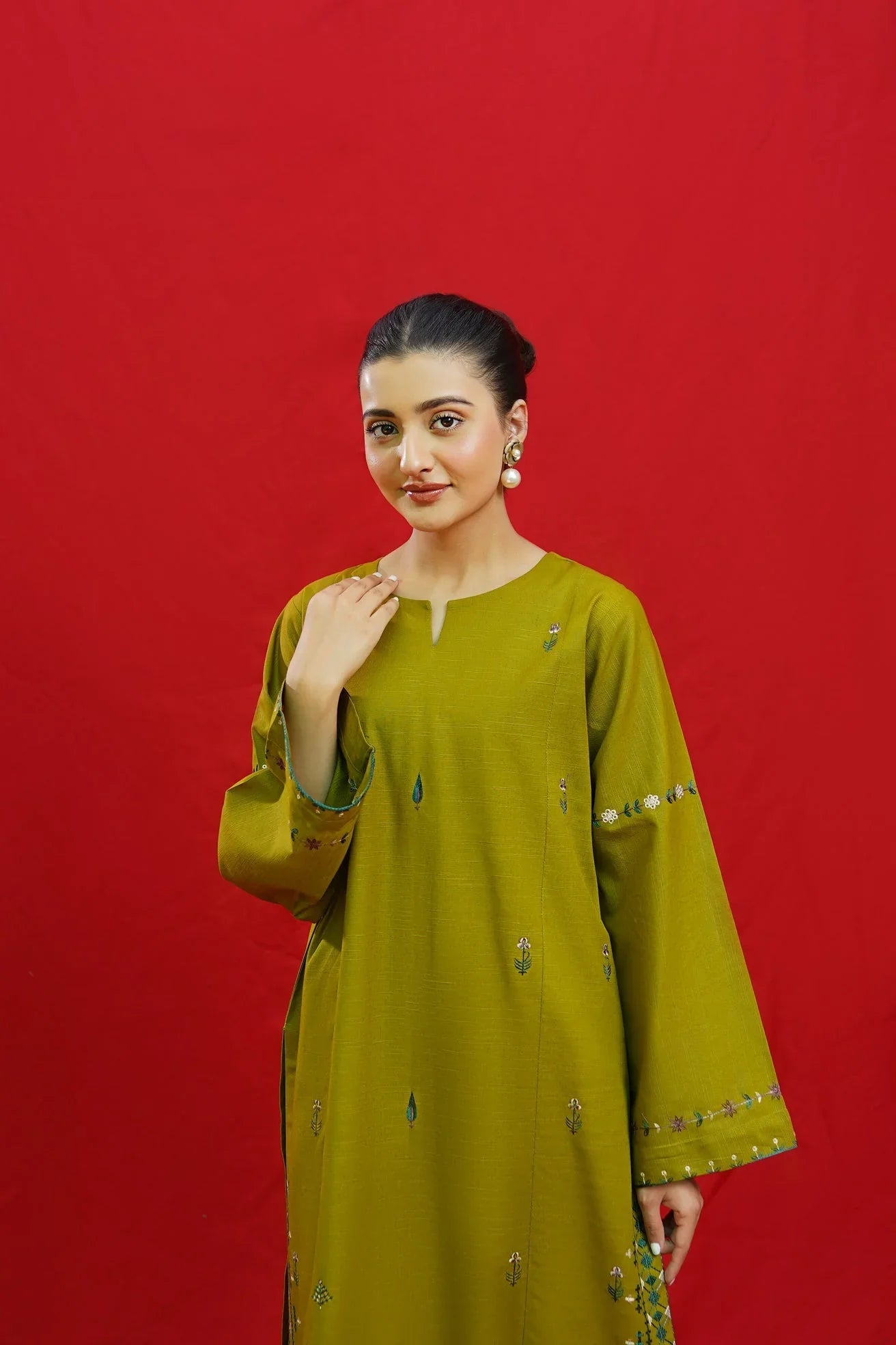 3 PC DHANAK EMBROIDERED