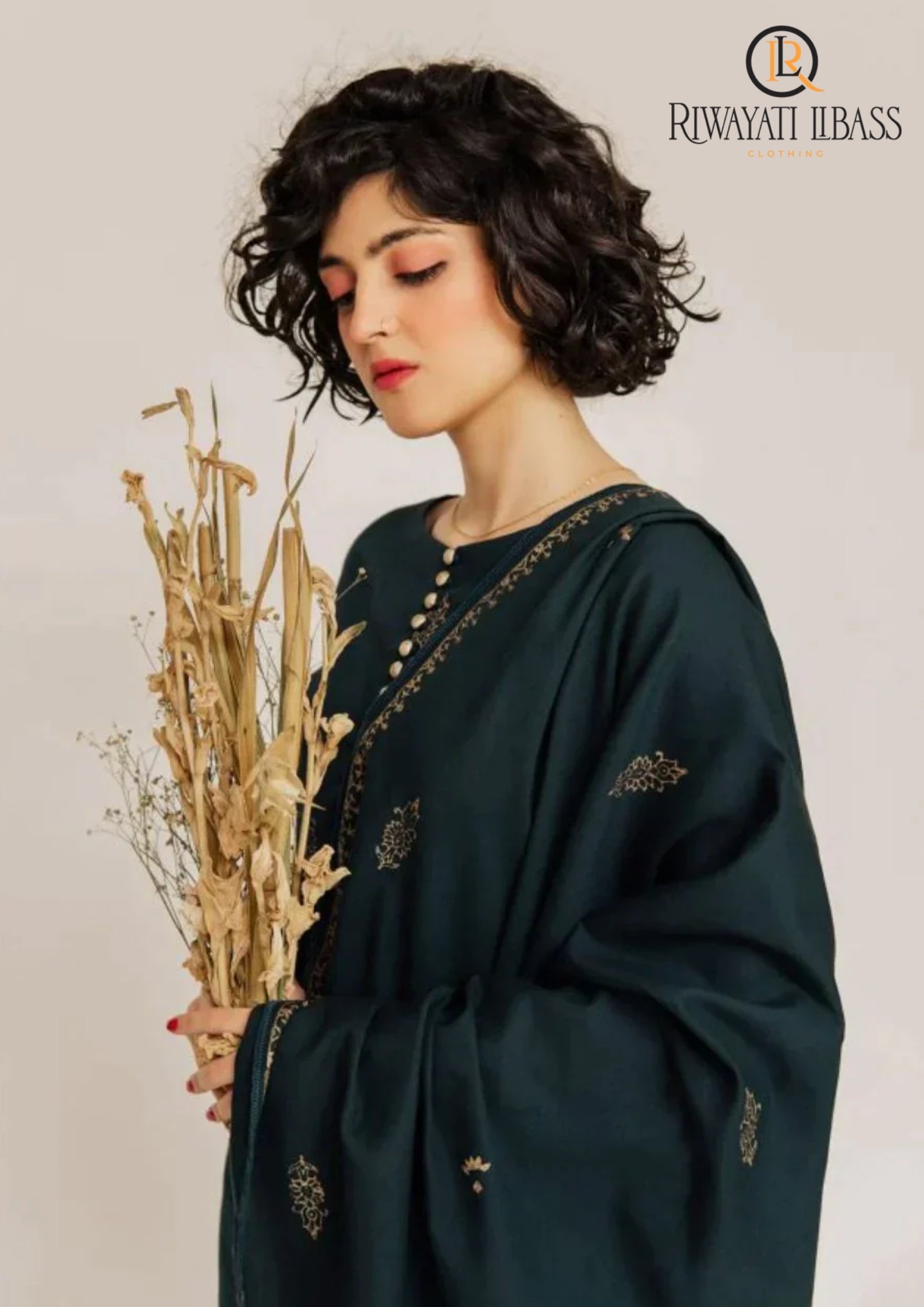 3 PC DHANAK EMBROIDERED