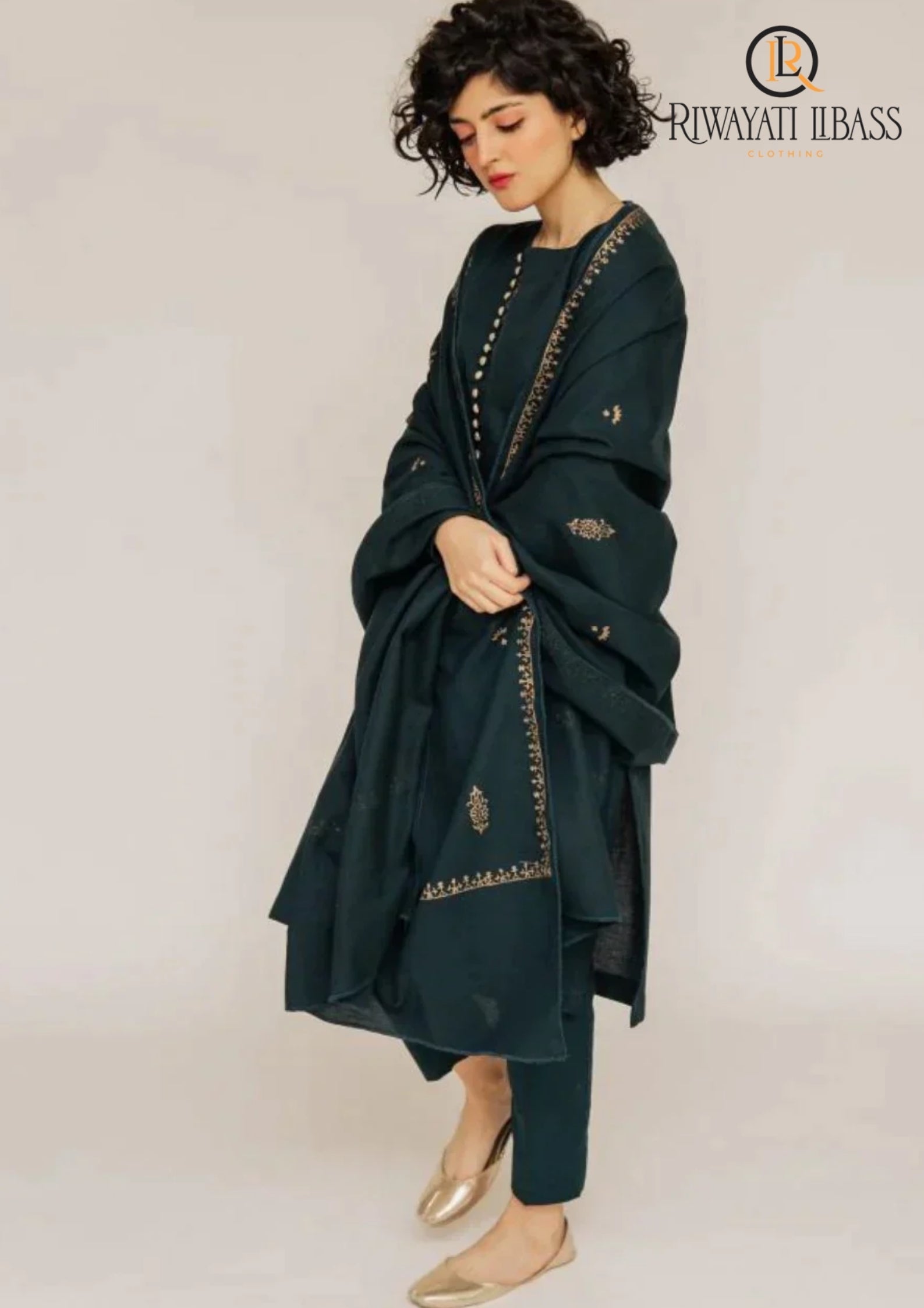 3 PC DHANAK EMBROIDERED