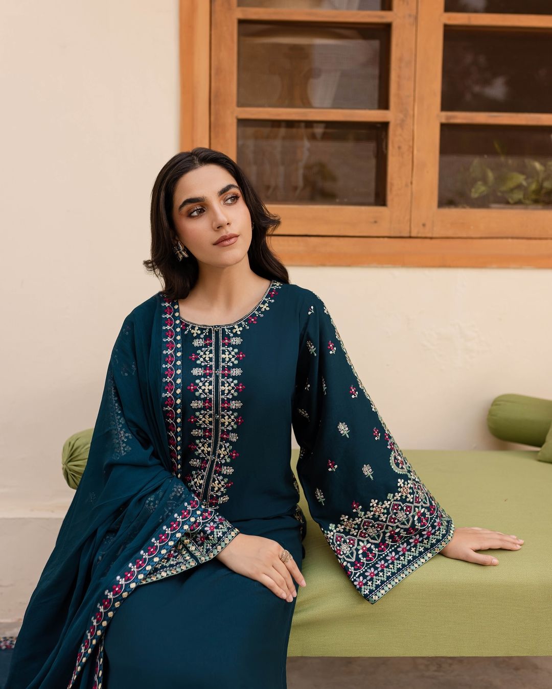 2 PC DHANAK EMBROIDERED
