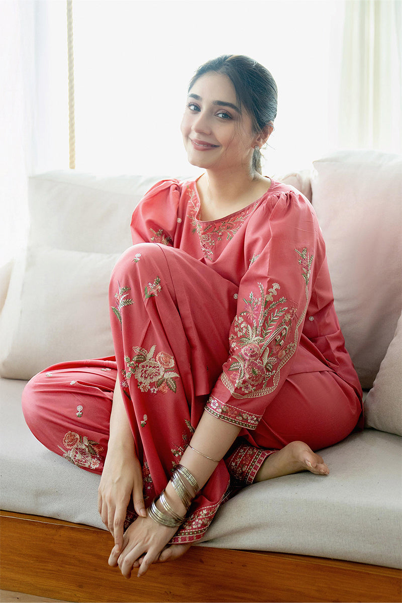 2 PC DHANAK EMBROIDERED