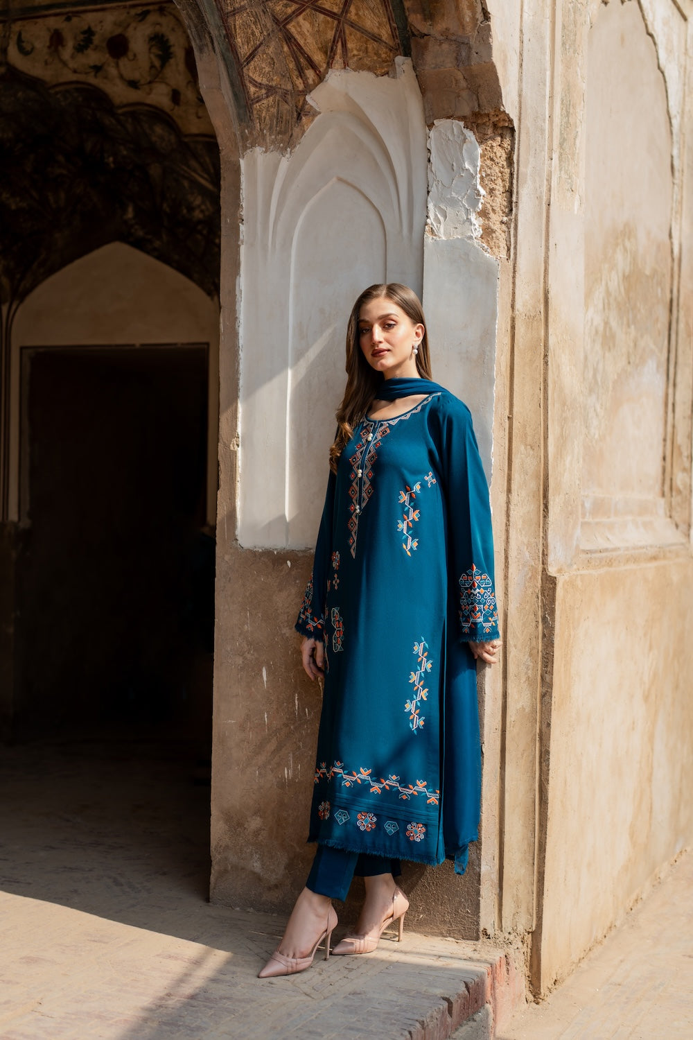 3 PC DHANAK EMBROIDERED