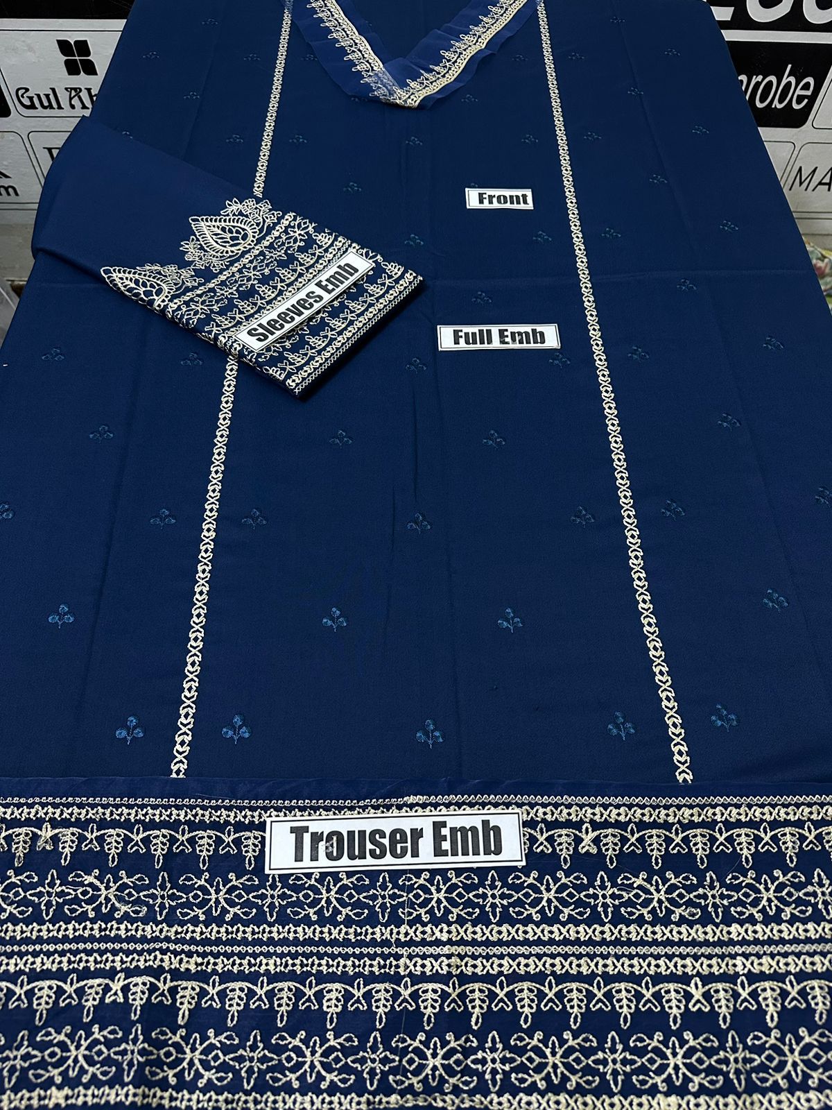 2 PC Embroidered Lawn