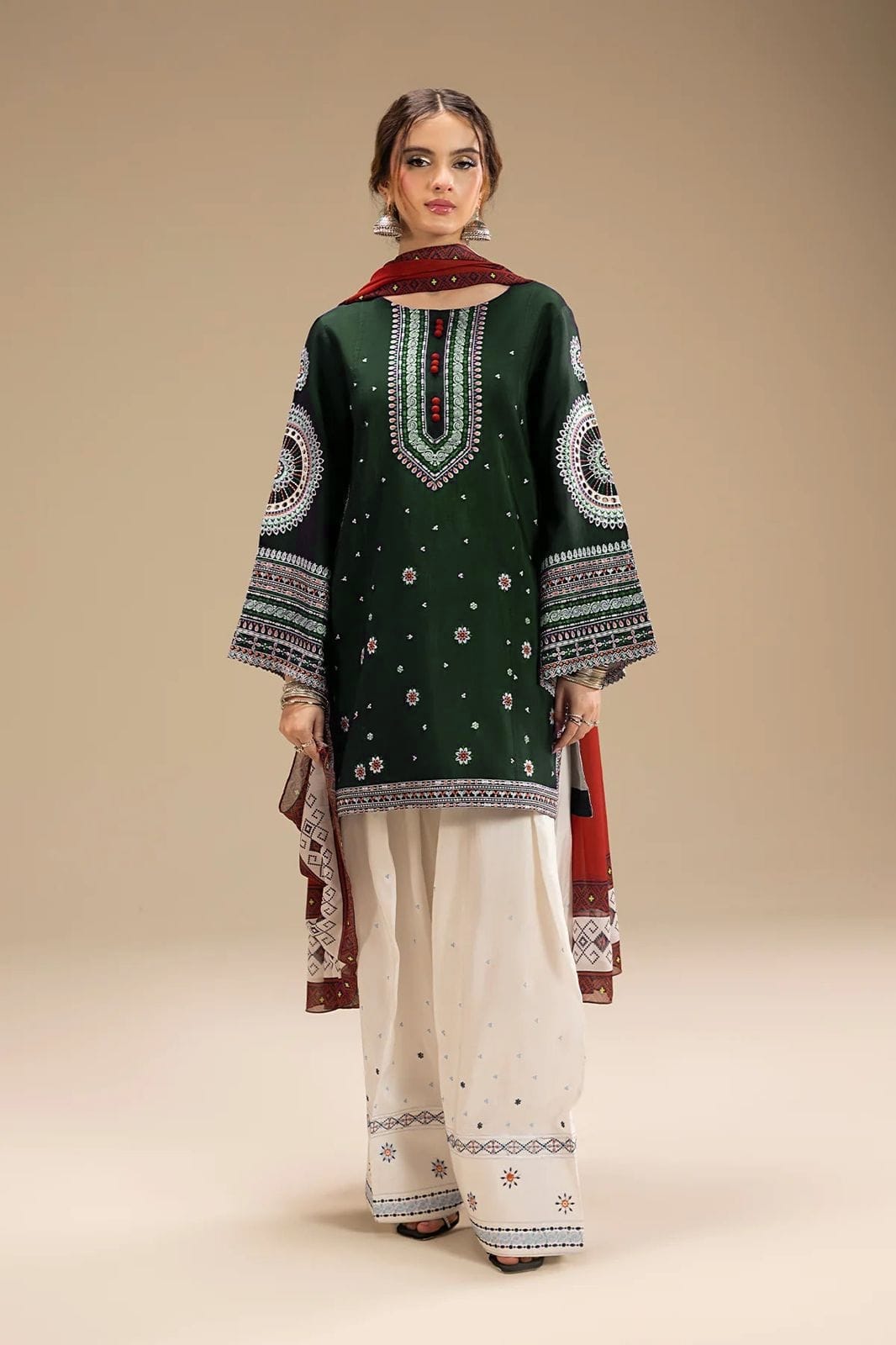 3 PC DHANAK EMBROIDERED