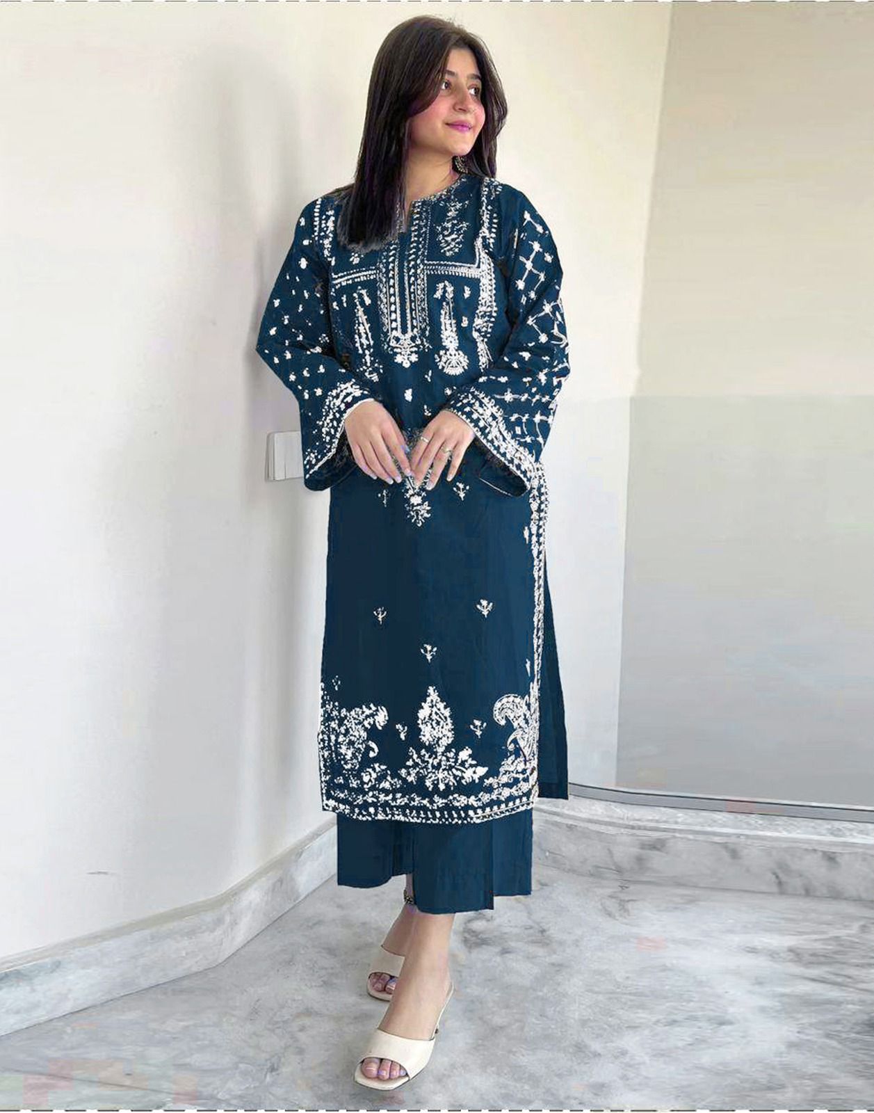 DHANAK 2PC EMBROIDERED