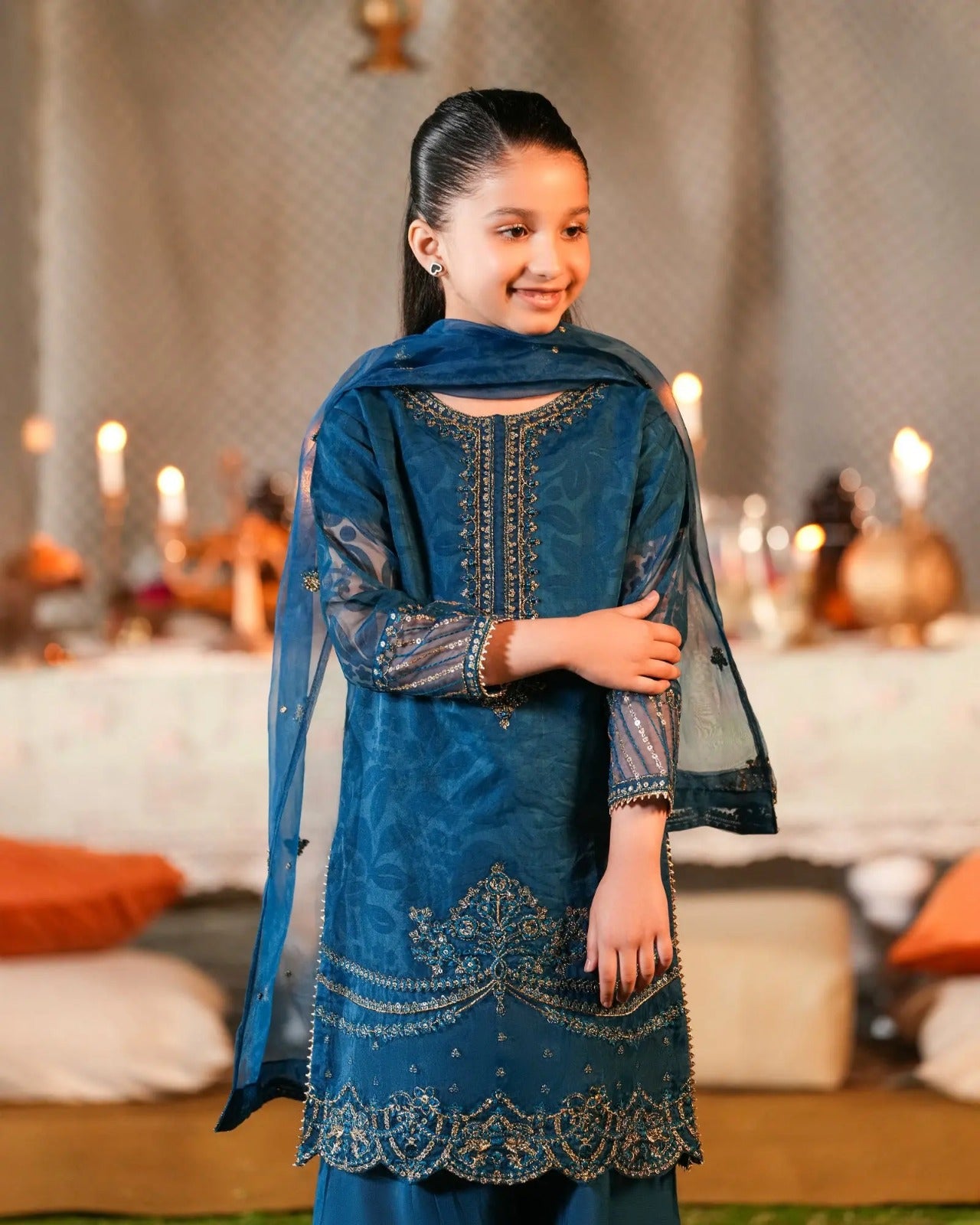 Kids 2-Piece Embroidery Suit