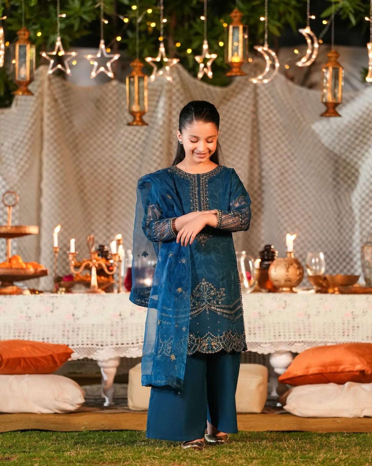 Kids 2-Piece Embroidery Suit